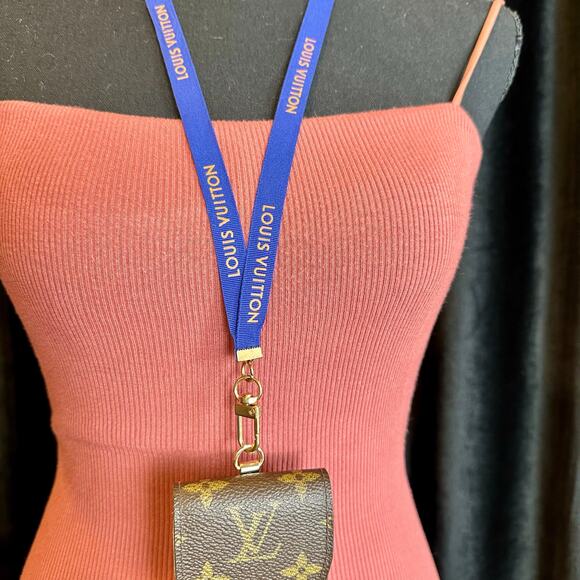 Louis Vuitton Card Case Key Fob holder lanyard w/ handmade lanyard CUSTOM - Picture 6 of 16